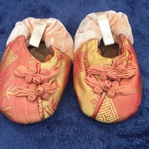 Precious little puffy slippers